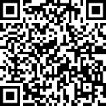 Ein QR-Code auf weißem Hintergrund.