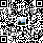 Ein QR-Code mit einem eingebetteten Bild von Bäumen und einer Wiese im Zentrum.