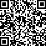 Ein QR-Code auf einem weißen Hintergrund.