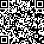 Ein QR-Code auf weißem Hintergrund.
