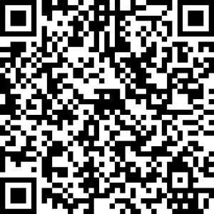 Ein QR-Code auf weißem Hintergrund.