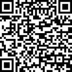 Ein QR-Code auf weißem Hintergrund.